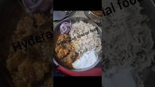 Bagara rice Hyderabad special try chayamshortsfeedfoodchickencurryyouetubeshorts [upl. by Farika]