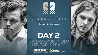 Can Rapport Hold Early Lead As Magnus MVL Ding Vincent Chase GRENKE Chess Classic 2024 Rds 34 [upl. by Salohcim]