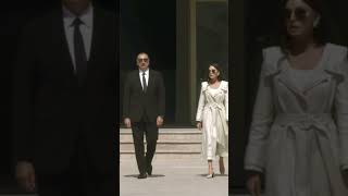 Mr President İlham Aliyev and first lady Mehriban Aliyeva🇦🇿😎🖤🤍 [upl. by Boarer664]