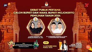 LIVE I DEBAT PUBLIK PERTAMA CABUP DAN CAWABUP MOJOKERTO TAHUN 2024  JTV [upl. by Ailemap]