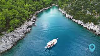 Beautiful Bays of Kekova  Sail Turkey Adventure with Sailnstay [upl. by Einneb]