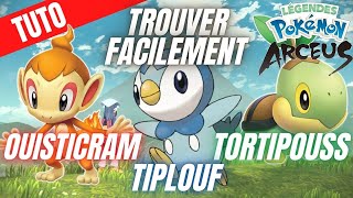 TUTO LEGENDES POKEMON ARCEUS COMMENT AVOIR OUISTICRAM TIPLOUF ET TORTIPOUSS  GUIDE [upl. by Hewes504]