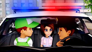 Carro de policia para niños Policia animados en español Carros infantiles Animados carros [upl. by Samantha]