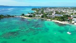 Summer Serenity in Mauritius Grand Baie Breathtaking Drone Views of Pristine Beaches [upl. by Yasu]