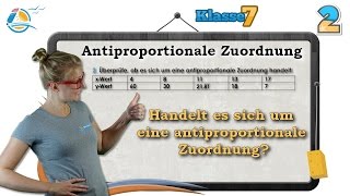 Antiproportionale Zuordnung  Klasse 7 ★ Übung 2 [upl. by Palumbo587]