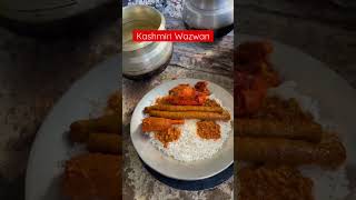 Kashmiri Wazwan😋😍 explorekashmir wazwan [upl. by Barcus893]