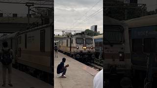 Arrival wap7 indianrailways shorts [upl. by Dunn262]