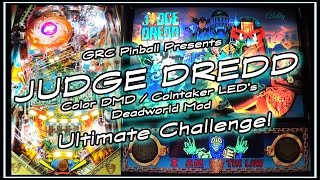 JUDGE DREDD Pinball Machine HD Gameplay  Color DMD  MAT Scores 1265681560 [upl. by Kerad128]