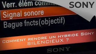 Comment rendre hybride Sony silencieux [upl. by Ammadas]