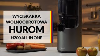 Wyciskarka wolnoobrotowa Hurom H200 All in One – dane techniczne – RTV EURO AGD [upl. by Anola]