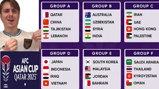 2023 AFC Asian Cup Draw PREDICTIONS [upl. by Inuat]