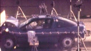 1990 Mitsubishi Eclipse  Plymouth Laser  Frontal Crash Test  CrashNet1 [upl. by Phila]