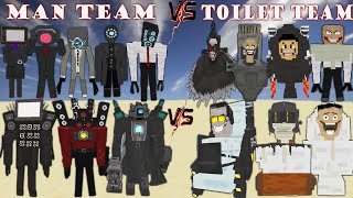 New Upgraded Toilet vs All Skibidi MAN TV MAN Speakerman Cameraman [upl. by Larkins772]