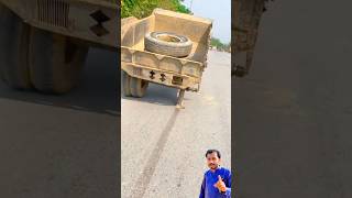 Tractor on one tire is pulling the trolley  short ytshort shortvideo [upl. by Manwell769]