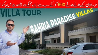 500 Sq Yard Paradise Villa Tour  Bahria Town Karachi [upl. by Ainahs]