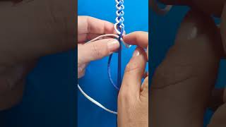 String Bracelet Pattern №8  Easy Bracelet Tutorial for Beginners [upl. by Noryd]