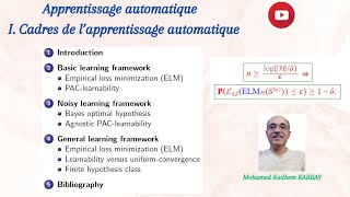 APPRENTISSAGE AUTOMATIQUE 1  Cadres de lapprentissage automatique  Machine Learning [upl. by An]