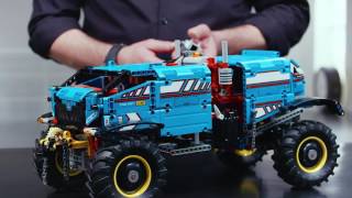 LEGO Technic 42070 6x6 All Terrain Tow Truck  Designer Video [upl. by Nauqas]