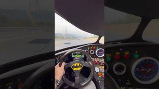 Driving the Batman car on the highway 🤯🔥 [upl. by Akihsat]