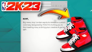 HOW TO UNLOCKCUSTOMIZE YOUR SHOES IN NBA 2K23 MyCAREER CURRENT GEN [upl. by Russo]