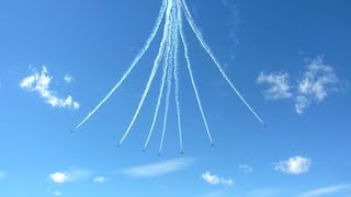 Canadian Snowbirds Downward Bomb Burst at 2012 Wings over Waukegan [upl. by Ecnarrot672]