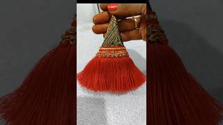 amazing thread tassels tutorial shorts stitching [upl. by Anerres]