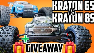 Kraton 6s vs 8s 🚀🥊Battle🥊🚀 Method RC New Geoform Test😍 AND GIVEAWAY😁 [upl. by Cam]