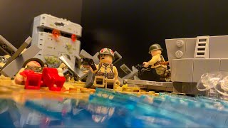 Omaha Beach  Dday  Lego MOC  WW2 [upl. by Nodearb474]