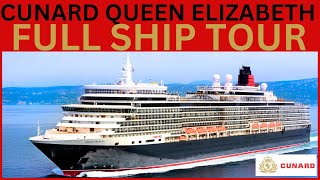 CUNARD QUEEN ELIZABETH  2024 FULL SHIP TOUR [upl. by Sansone]