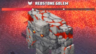 Minecraft Dungeons  Redstone Golem Boss Fight [upl. by Elcin422]