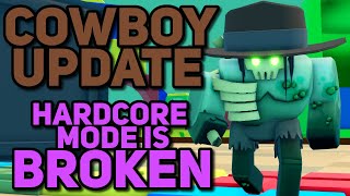 Cowboy Update  Hardcore Mode BROKEN  Daily Rewards BROKEN  Tower Defense Simulator Shadow Updates [upl. by Kenway]