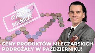 Ceny produktów mleczarskich podrożały w październiku [upl. by Llednar278]