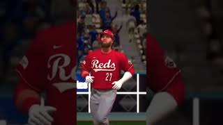 Jake Fraley 1 homerun franchise mlbtheshow24 baseball reds playoffs [upl. by Anailuig]