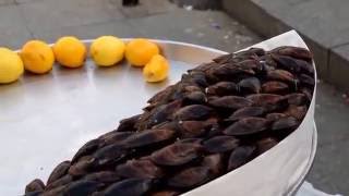 Stuffed Mussels  Turkish Street Food With Conversations [upl. by Medor]