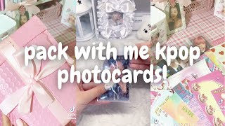 ✨💐 packing kpop photocards 30 asmr tiktok compilation  minsbymon [upl. by Oliy]