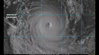 Cyclone Tropical GITA se rapprochant de la Nouvelle Calédonie [upl. by Dowd630]