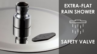 EXTRAFLAT rain showers with safety valve [upl. by Marchal]