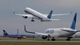 High traffic Paris CDG Airport  🇫🇷 Plane Spotting  210 planes in 2 hours  Close up heavy landing [upl. by Ramsdell572]