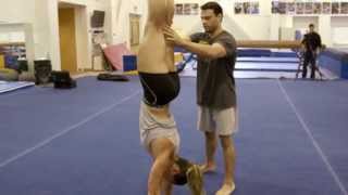 Handstands with David Durante and Alessandra Pichelli [upl. by Norrabal]