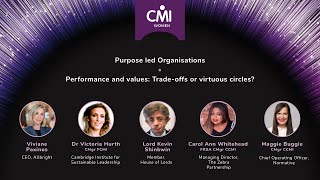 CMI Women Conference 2023  Purposeled Organisations tradeoffs  virtuous circles [upl. by Morra]