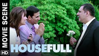 Ye mere pati nahi pati parmeshwar hai  Housefull  Movie Scene [upl. by Seafowl249]