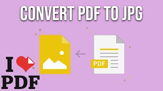 How to Convert PDF file to JPG  JPEG [upl. by Hoagland]