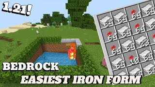 I Built the ULTIMATE IRON FARM in Minecraft Bedrock 121video MINECRAFT [upl. by Sherlock973]