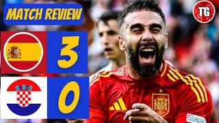 SPAIN 30 CROATIA LIVE MATCH REVIEW amp HIGHLIGHTS [upl. by Brookhouse]