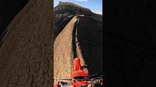 INCREDIBLE dirtbike ride along ridge w steep dropoffs Caineville Utah 😱 dirtbike gopro moto [upl. by Nnaerb]