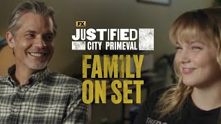 Justified City Primeval  Shaping the Season On Set with the Olyphant Family [upl. by Vinnie357]