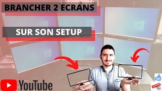 TUTO Comment brancher 2 écransdouble screen sur son setupPC  carte graphique  carte mère [upl. by Ardnahc977]