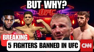 Top 5 Fighters Banned in Ufc By Dana White  But Why [upl. by Ehling]