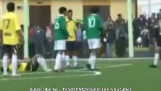 Bolivian President kicks man in bollocks in football match 6 Oct 2010 [upl. by Meadow]