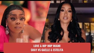 Love amp Hip Hop Miami  Shay vs Gaelle and Estelita lhhmiami [upl. by Iramo]